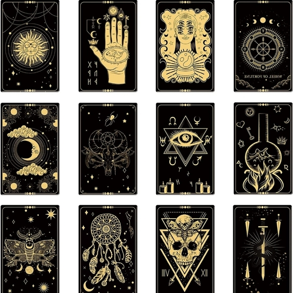 Palmestry Card Magnetic Folding 48 Piece Bookmark Magnets - Picture 1 of 7